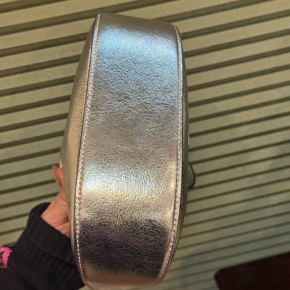 Kate Spade Nina Metallic Silver Leather Shoulder Bag MSRP $369 - NWT! - Picture 7 of 8